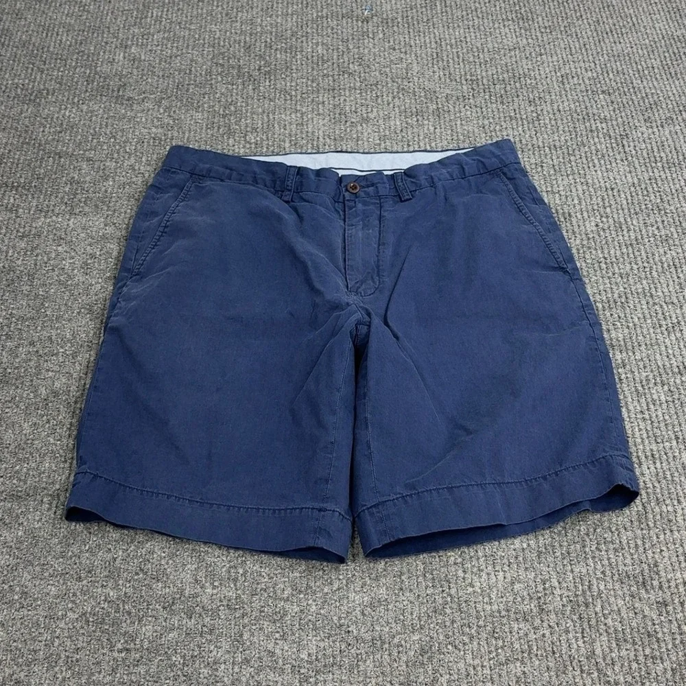 Polo Ralph Lauren Chino Shorts Mens 33‎ Blue Cotton Classic Fit Casual Preppy